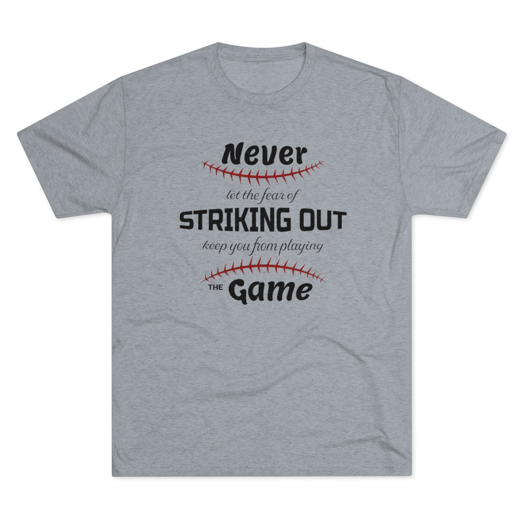 Striking Out Men's Tri-Blend Crew Tee