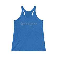 Load image into Gallery viewer, Legalize Happiness Motivational Women&#39;s Tri-Blend Racerback Tank
