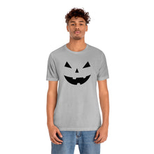 Load image into Gallery viewer, Halloween Pumpkin Face Unisex Jersey Short Sleeve Tee
