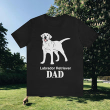Load image into Gallery viewer, Labrador Retriever Dad Soft Unisex Jersey Short Sleeve Tee
