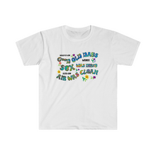 Load image into Gallery viewer, Back in the Good Old Days when Sex was Dirty and the Air was Clean Vintage Hippie Tie Dye Style Unisex Softstyle T-Shirt
