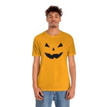 Load image into Gallery viewer, Halloween Pumpkin Face Unisex Jersey Short Sleeve Tee
