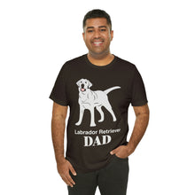 Load image into Gallery viewer, Labrador Retriever Dad Soft Unisex Jersey Short Sleeve Tee
