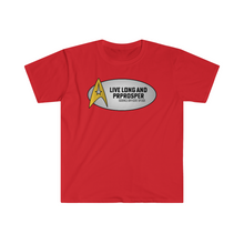 Load image into Gallery viewer, Captains Catchphrases Live Long and Prosper Unisex Softstyle T-Shirt
