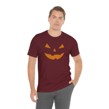 Load image into Gallery viewer, Halloween Pumpkin Face Unisex Jersey Short Sleeve Tee
