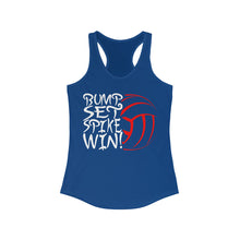 Load image into Gallery viewer, Volleyball Bump Set Spike Win Women&#39;s Ideal Racerback Tank
