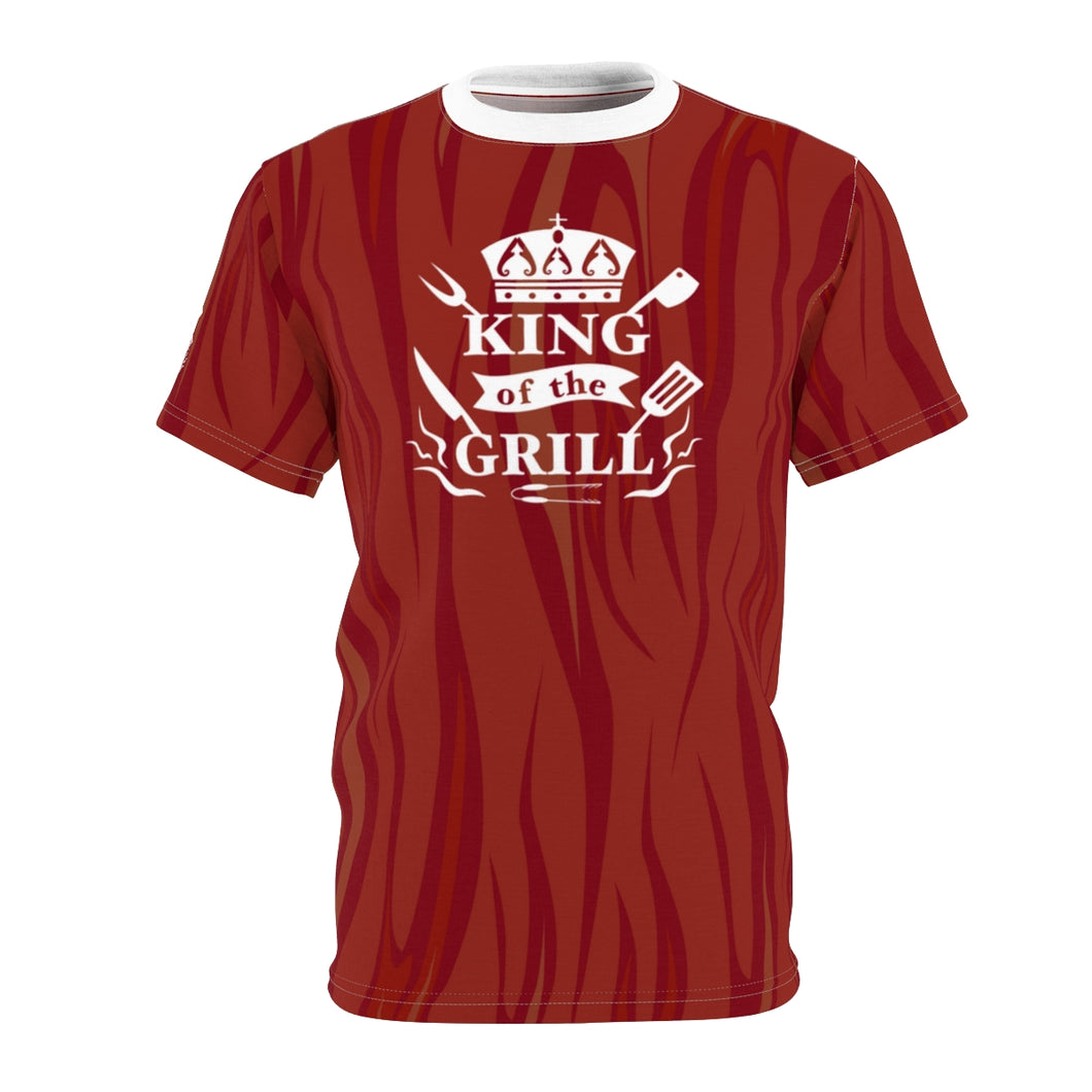 King of the Grill BBQ Fathers Day Unisex AOP Cut & Sew T-shirt