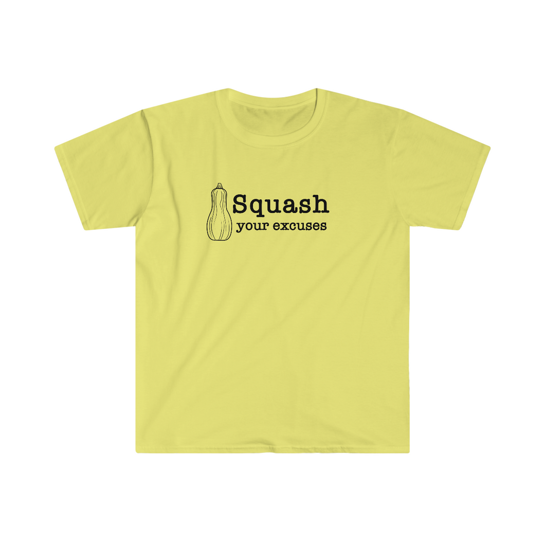 Squash your Excuses Unisex Softstyle T-shirt