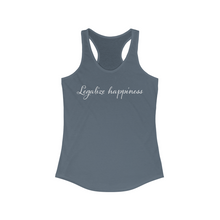 Load image into Gallery viewer, Legalize Happiness Motivational Women&#39;s Ideal Racerback Tank
