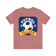 Load image into Gallery viewer, Futbol Is Life Unisex Jersey Crew Neck T-shirt
