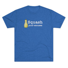 Load image into Gallery viewer, Squash your Excuses Men&#39;s Tri-Blend Crew Tee
