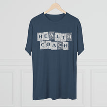 Load image into Gallery viewer, Health Coach Grunge Panels Motivational Men&#39;s Tri-Blend Crew Tee
