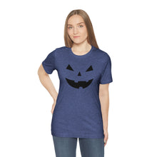 Load image into Gallery viewer, Halloween Pumpkin Face Unisex Jersey Short Sleeve Tee
