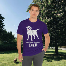 Load image into Gallery viewer, Labrador Retriever Dad Soft Unisex Jersey Short Sleeve Tee
