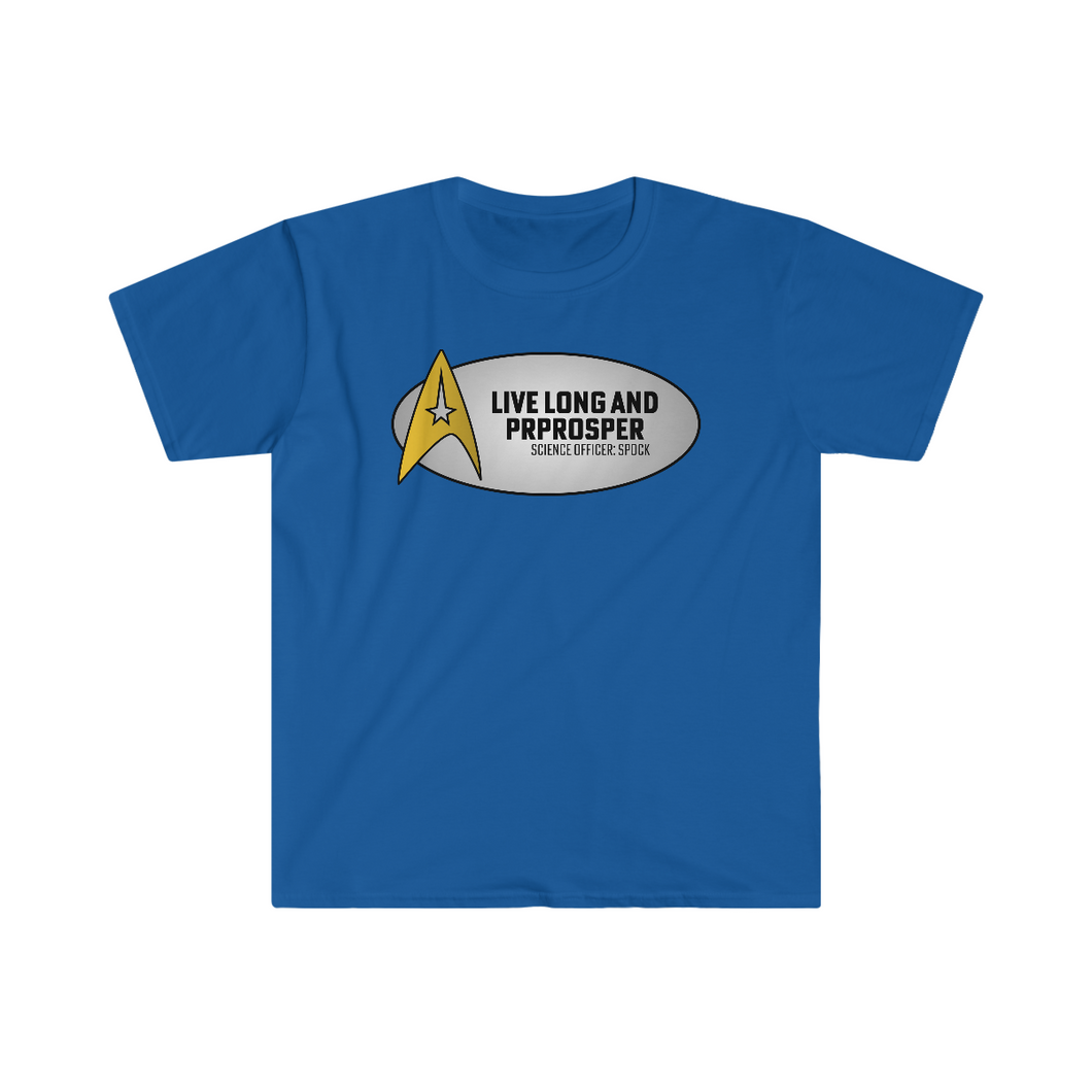 Captains Catchphrases Live Long and Prosper Unisex Softstyle T-Shirt