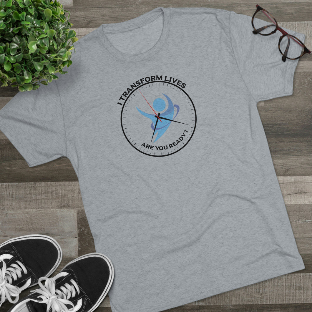 I Transform Lives Clock Unisex Tri-Blend Crew Tee