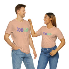 Load image into Gallery viewer, XOXO Kiss Me Be Mine Sweetheart Candy Valentines Day Unisex Jersey Short Sleeve Tee
