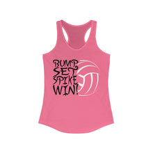 Load image into Gallery viewer, Volleyball Bump Set Spike Win Women&#39;s Ideal Racerback Tank
