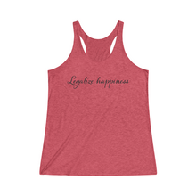 Load image into Gallery viewer, Legalize Happiness Motivational Women&#39;s Tri-Blend Racerback Tank
