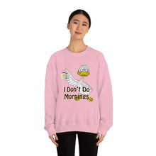 Load image into Gallery viewer, I Don’t Do Mornings Unisex Heavy Blend™ Crewneck Sweatshirt
