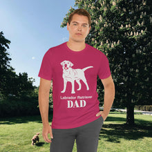 Load image into Gallery viewer, Labrador Retriever Dad Soft Unisex Jersey Short Sleeve Tee
