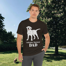 Load image into Gallery viewer, Labrador Retriever Dad Soft Unisex Jersey Short Sleeve Tee
