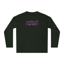 Load image into Gallery viewer, Healthy Self Heal Thy Self Motivational Unisex Performance Long Sleeve Shirt
