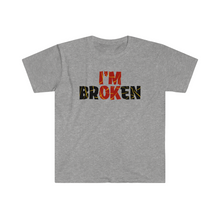 Load image into Gallery viewer, I’m Broken Kentsugi Style Motivation Unisex Softstyle T-Shirt
