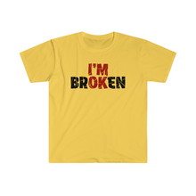 Load image into Gallery viewer, I’m Broken Kentsugi Style Motivation Unisex Softstyle T-Shirt
