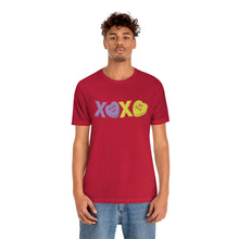 Load image into Gallery viewer, XOXO Kiss Me Be Mine Sweetheart Candy Valentines Day Unisex Jersey Short Sleeve Tee
