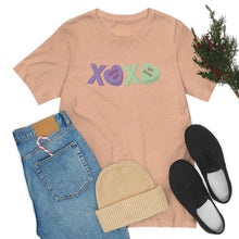 Load image into Gallery viewer, XOXO Kiss Me Be Mine Sweetheart Candy Valentines Day Unisex Jersey Short Sleeve Tee
