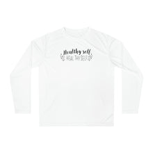 Load image into Gallery viewer, Healthy Self Heal Thy Self Motivational Unisex Performance Long Sleeve Shirt
