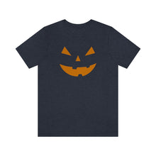 Load image into Gallery viewer, Halloween Pumpkin Face Unisex Jersey Short Sleeve Tee
