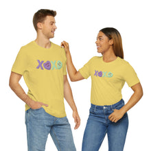 Load image into Gallery viewer, XOXO Kiss Me Be Mine Sweetheart Candy Valentines Day Unisex Jersey Short Sleeve Tee
