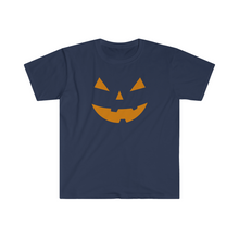 Load image into Gallery viewer, Halloween Pumpkin Face Unisex Softstyle T-Shirt
