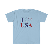 Load image into Gallery viewer, USA Proud to be an American Jersey Short Sleeve Tee
