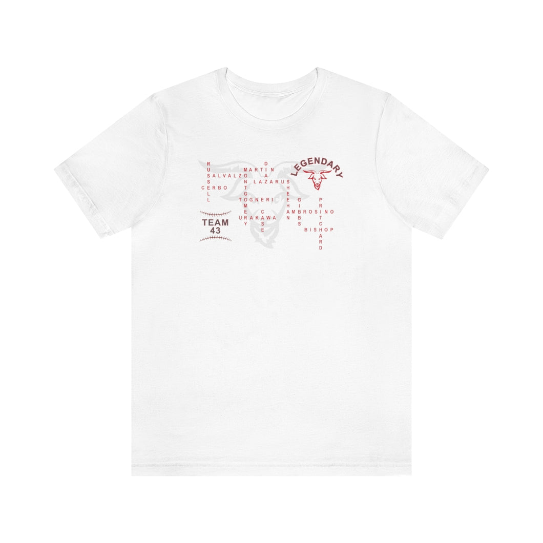 Team 43 Softball Unisex Jersey Short Sleeve Tee