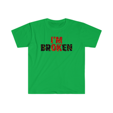 Load image into Gallery viewer, I’m Broken Kentsugi Style Motivation Unisex Softstyle T-Shirt
