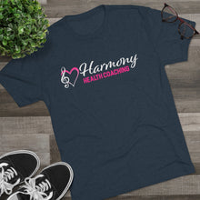 Load image into Gallery viewer, Harmony Health Coaching Unisex Tri-Blend Crew Tee
