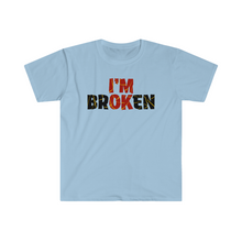 Load image into Gallery viewer, I’m Broken Kentsugi Style Motivation Unisex Softstyle T-Shirt
