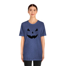 Load image into Gallery viewer, Halloween Pumpkin Face Unisex Jersey Short Sleeve Tee
