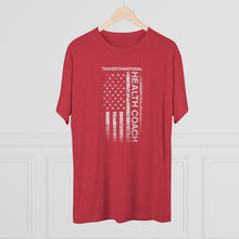 Load image into Gallery viewer, Transformational Health Coach Flag Unisex Tri-Blend Crew Tee
