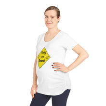 Load image into Gallery viewer, Baby on Board Street Sign Male Female Women&#39;s Maternity Tee
