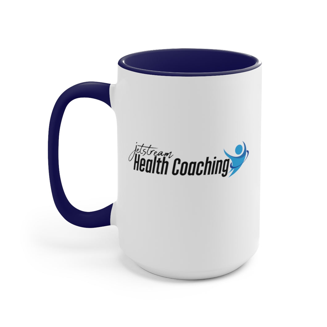 Jetstream Health Coaching Two-Tone Coffee Mugs, 15oz