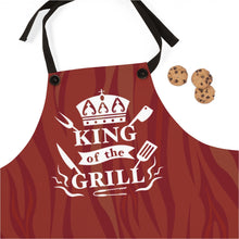 Load image into Gallery viewer, King of the Grill BBQ Fathers Day Apron
