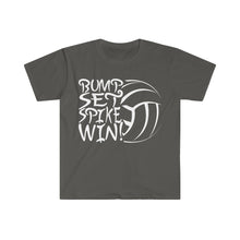 Load image into Gallery viewer, Volleyball Bump Set Spike Win Unisex Softstyle T-Shirt
