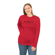 Load image into Gallery viewer, Healthy Self Heal Thy Self Motivational Unisex Performance Long Sleeve Shirt
