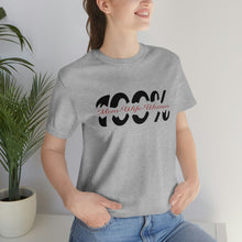 Load image into Gallery viewer, 100% Mom Wife Women Unisex Jersey Crew Neck T-shirt
