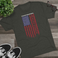 Load image into Gallery viewer, Transformational Health Coach Flag Unisex Tri-Blend Crew Tee
