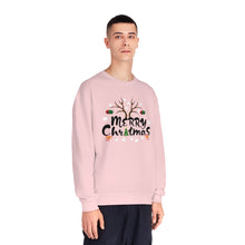Load image into Gallery viewer, Merry Christmas Antlers Candy Canes Snowflake Unisex NuBlend® Crewneck Sweatshirt
